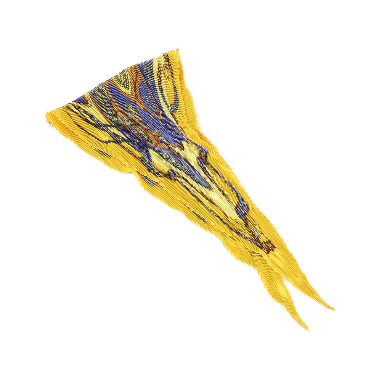 Hermes Pleats Scarf Yellow