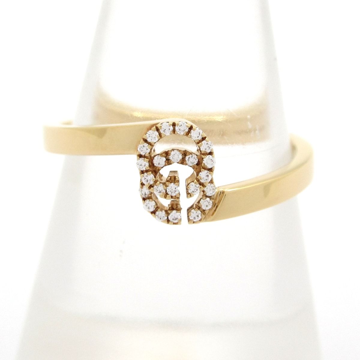 Gucci Ring GG Running 18k Yellow Gold Diamond