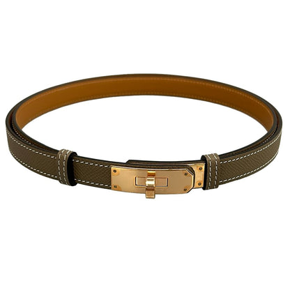 Hermes Belt Kelly Etoupe Rose Gold