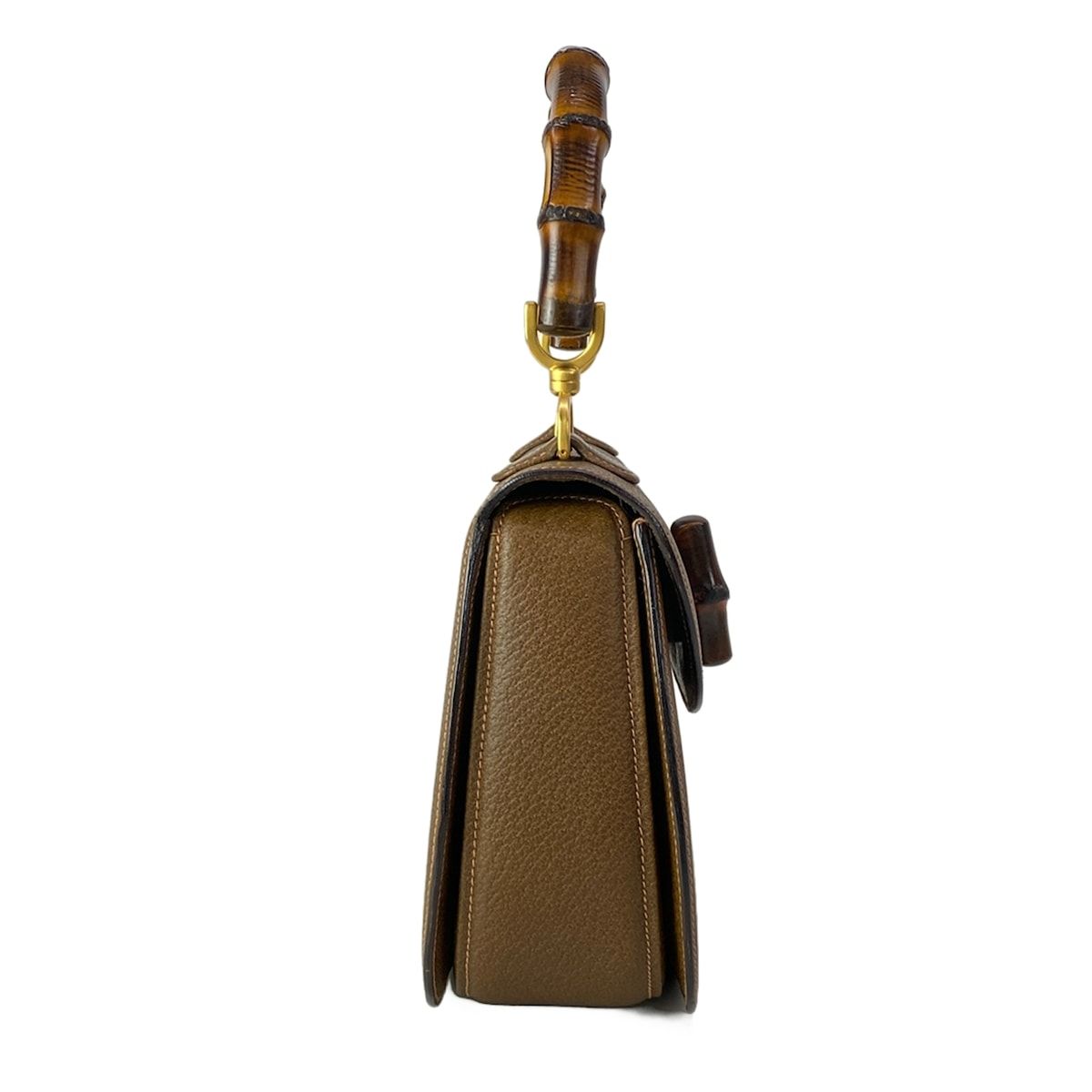 Gucci Handbag Bamboo Classic Brown Leather — view 2