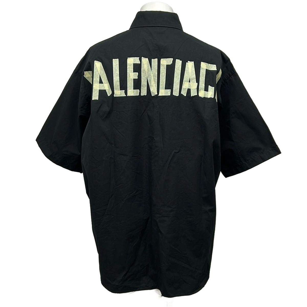 Balenciaga Short Sleeve Shirt 38 S Black Cotton — view 2