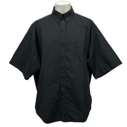Balenciaga Short Sleeve Shirt 38 S Black Cotton