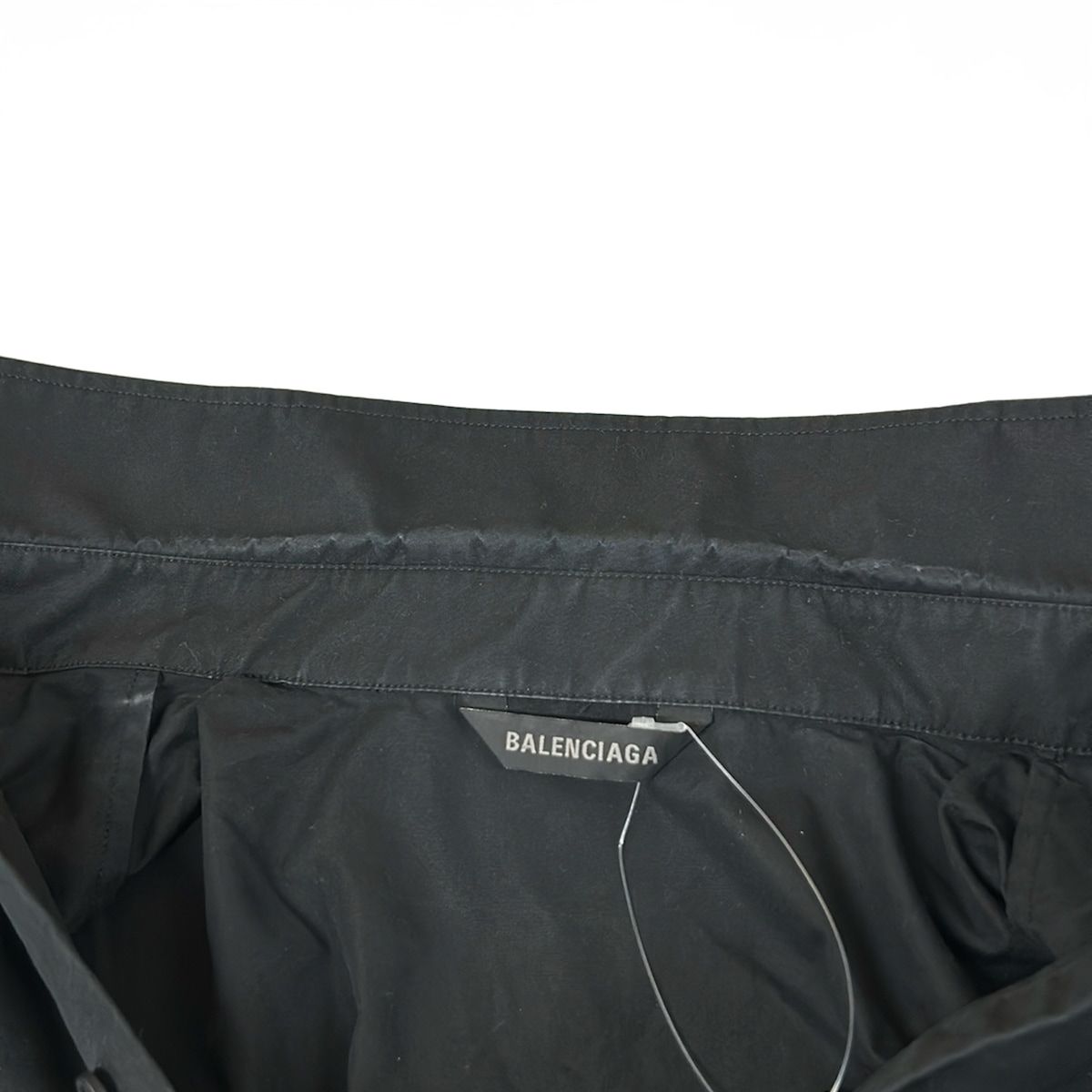 Balenciaga Short Sleeve Shirt 38 S Black Cotton — view 7