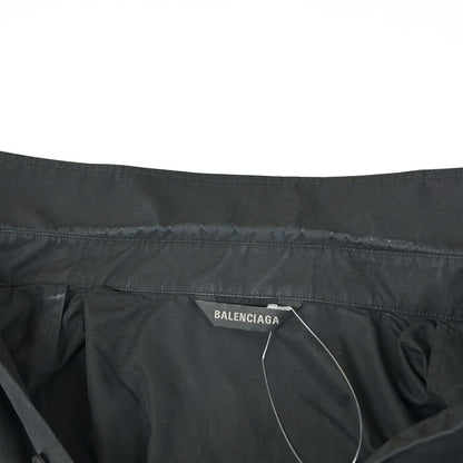 Balenciaga Short Sleeve Shirt 38 S Black Cotton — view 7