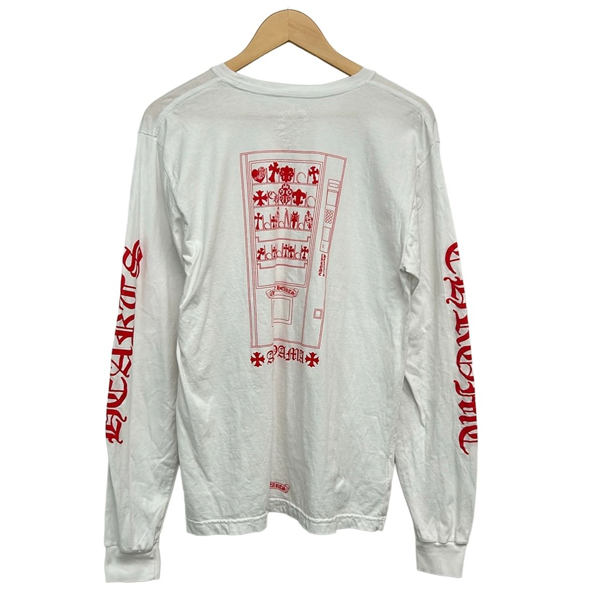 Chrome Hearts Long Sleeve T-Shirt L White Red Pocket L S Cotton — view 2