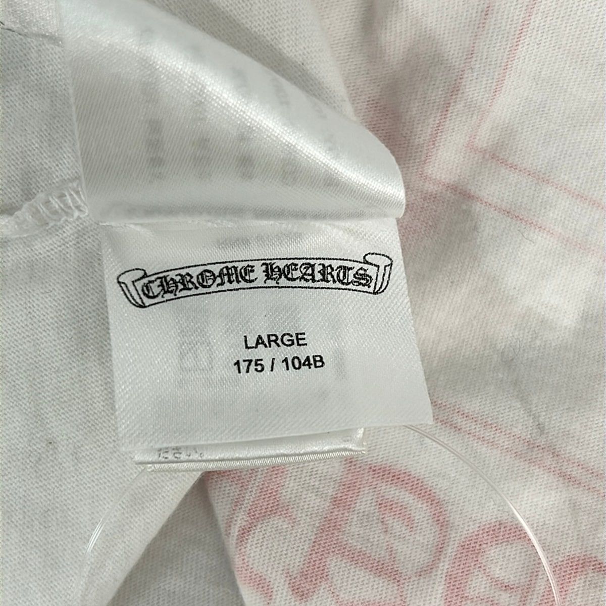 Chrome Hearts Long Sleeve T-Shirt L White Red Pocket L S Cotton — view 6