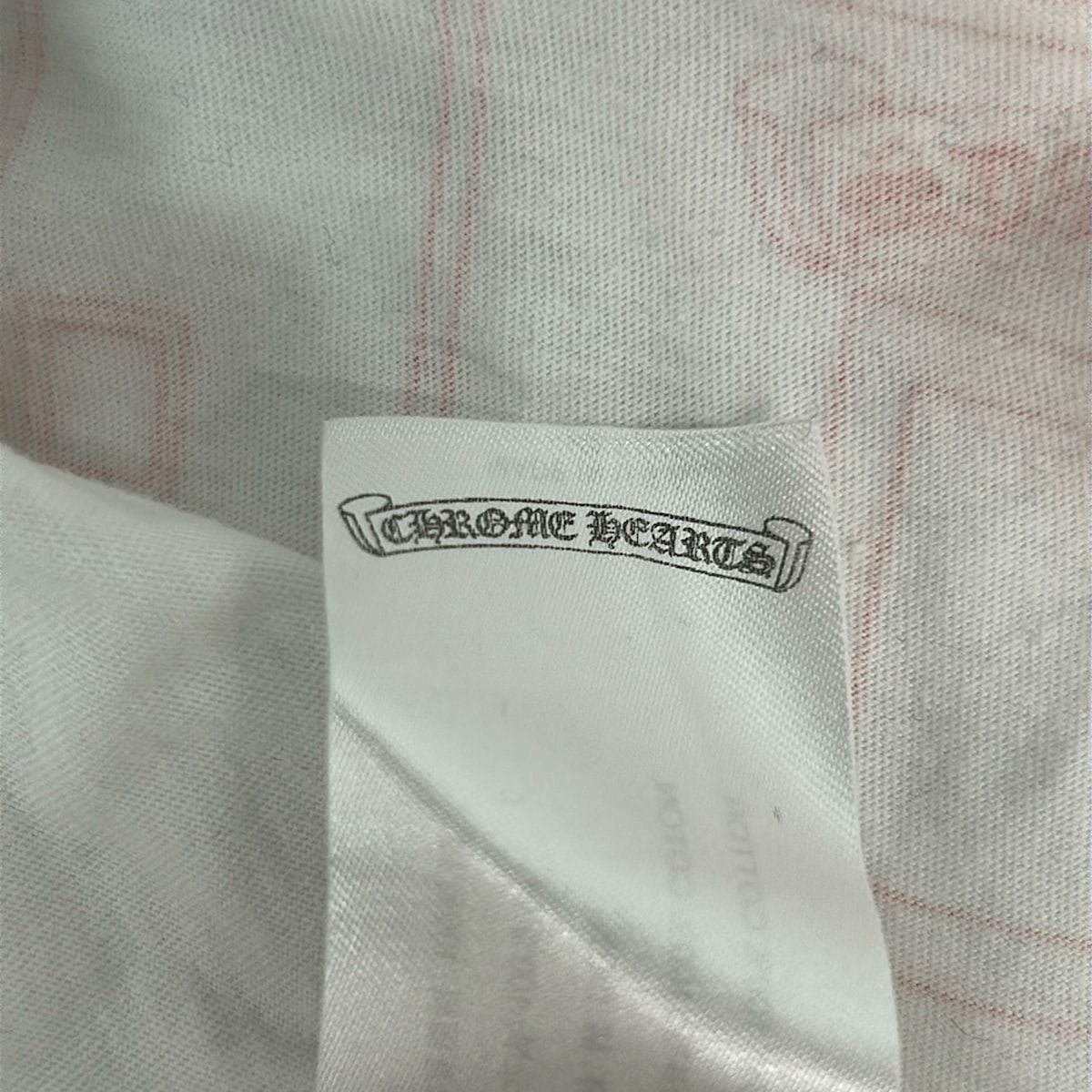 Chrome Hearts Long Sleeve T-Shirt L White Red Pocket L S Cotton — view 3