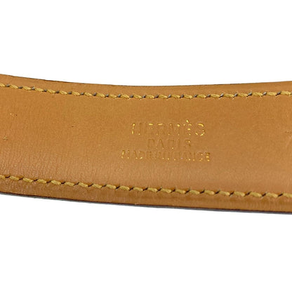 Hermes Belt 75 Black Gold Leather — view 4