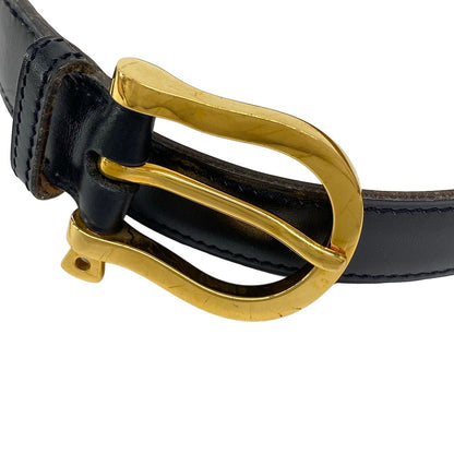 Hermes Belt 75 Black Gold Leather — view 3