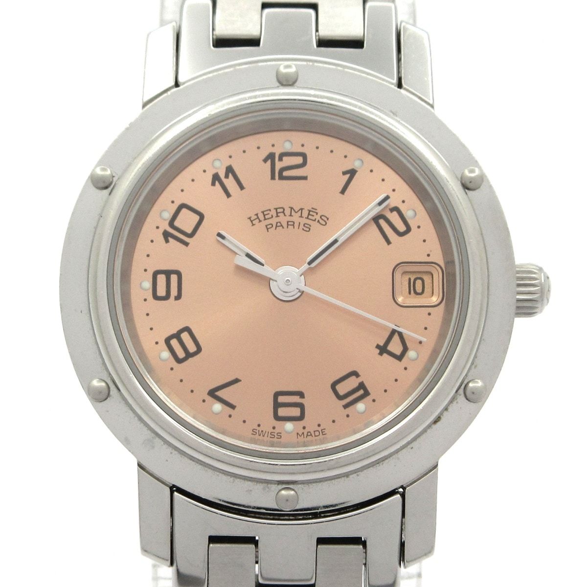 Hermes Watch Clipper Blanc