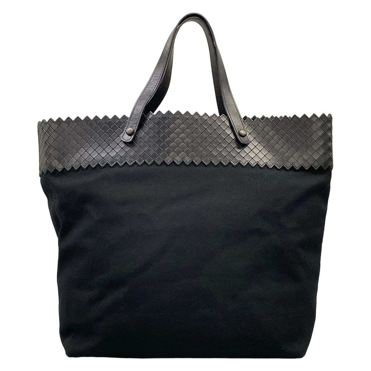 Bottega Veneta Tote Intrecci Omirage Black Leather