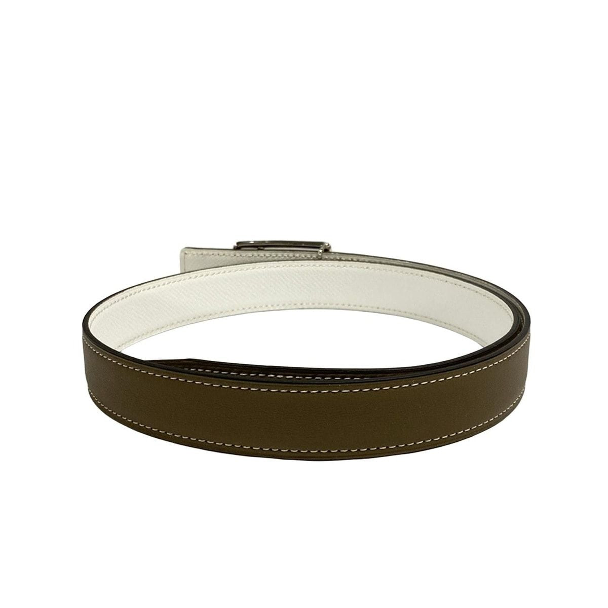 Hermes Belt 70 Etoupe Silver — view 2