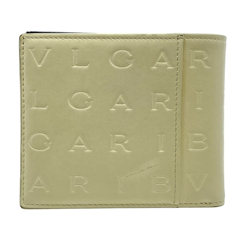Bvlgari Infinitum Wallet Bifold Folding Billfold Logo Mania Compact Leather — view 2