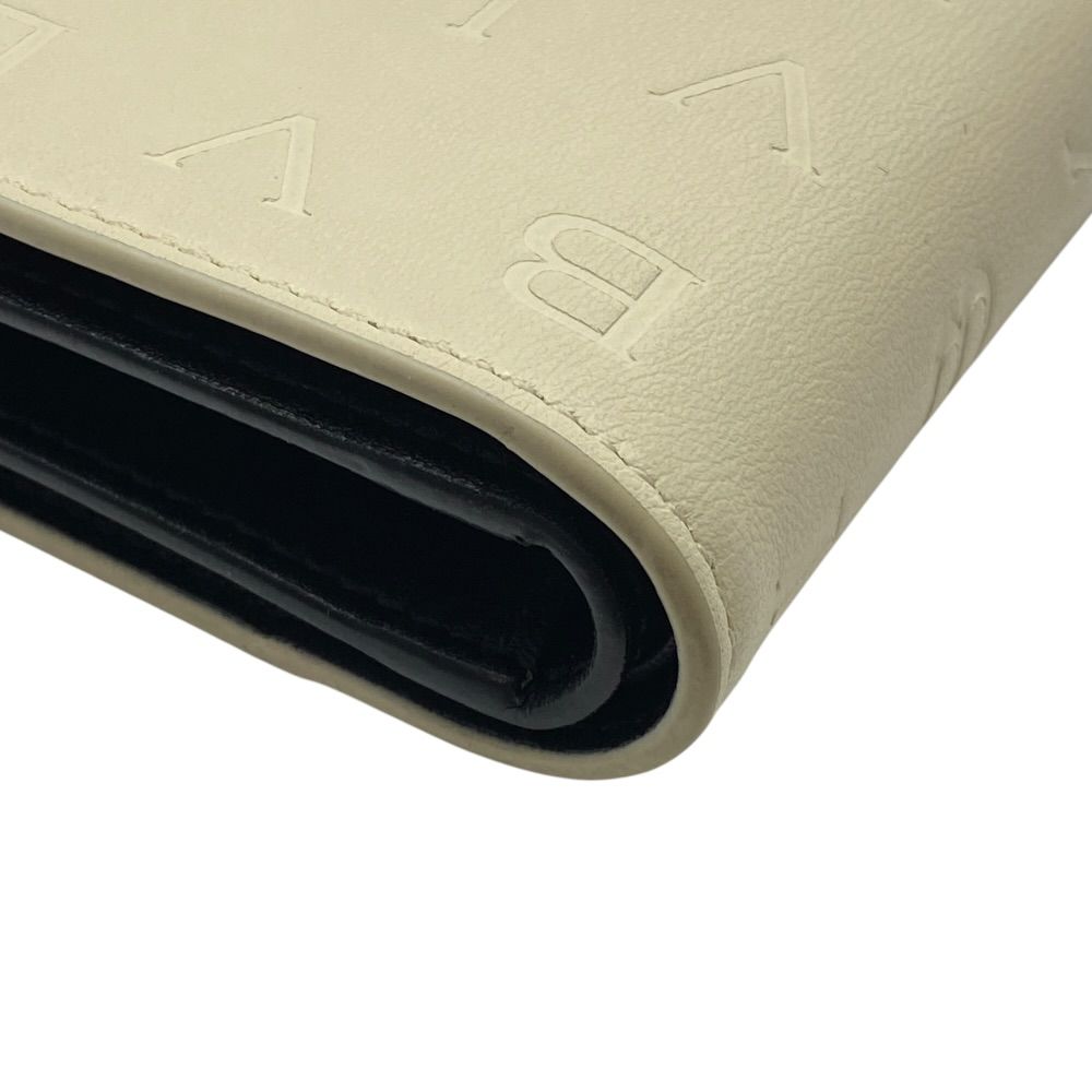 Bvlgari Infinitum Wallet Bifold Folding Billfold Logo Mania Compact Leather — view 3
