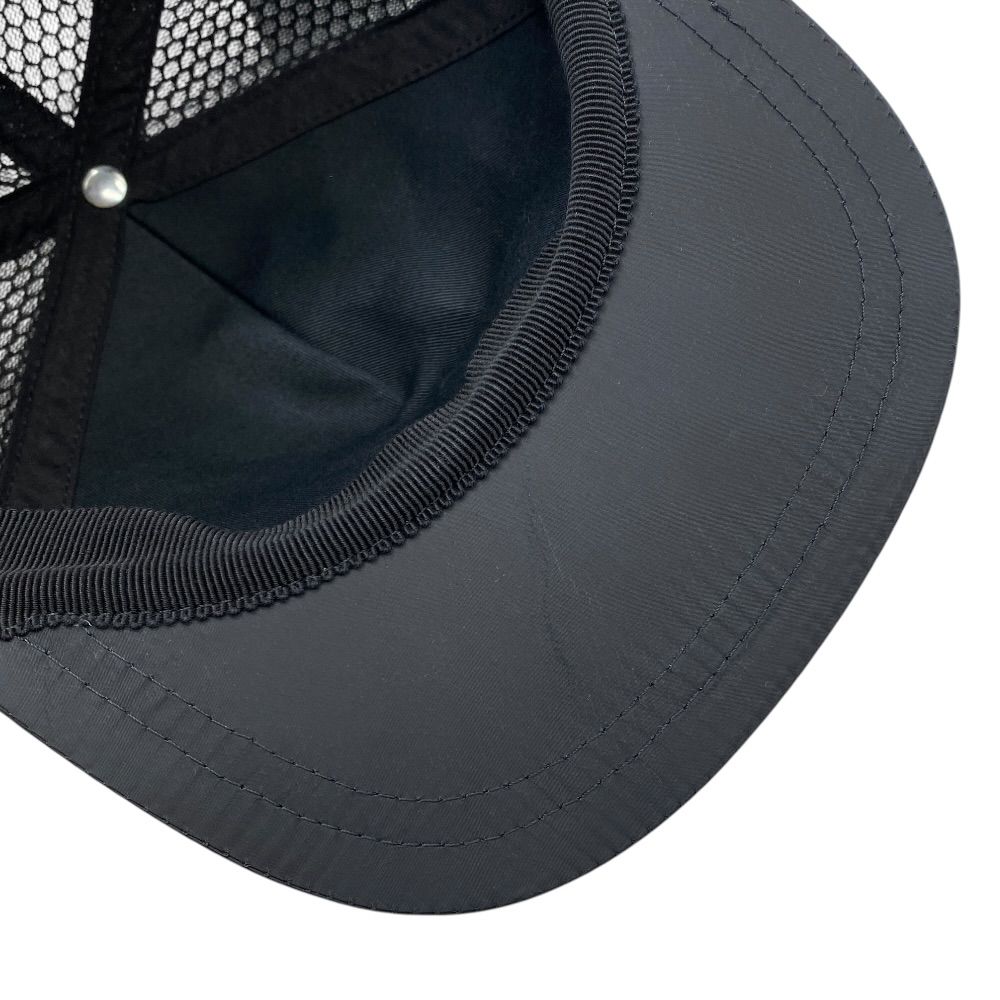 Fendi Kids Zucca Baseball Cap Hat FF Logo Mesh Polyester Black Brown Mode — view 6