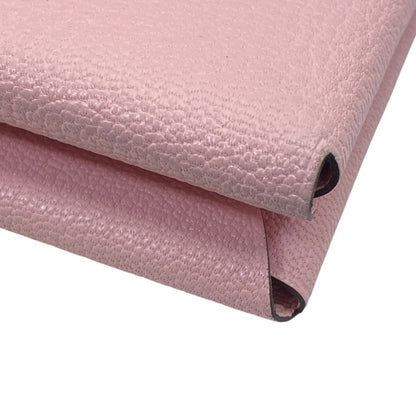 Hermes Calvi Duo Card Case Coin Purse Leather Pink Silver Mini Wallet Compact — view 3
