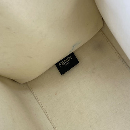 Fendi Sunshine Tote Shopping Patent Leather Black White Practical — view 8