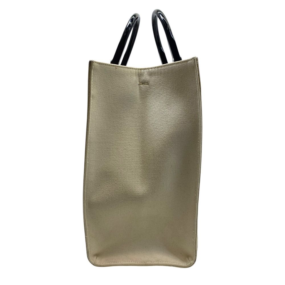 Fendi Sunshine Tote Shopping Patent Leather Black White Practical — view 3
