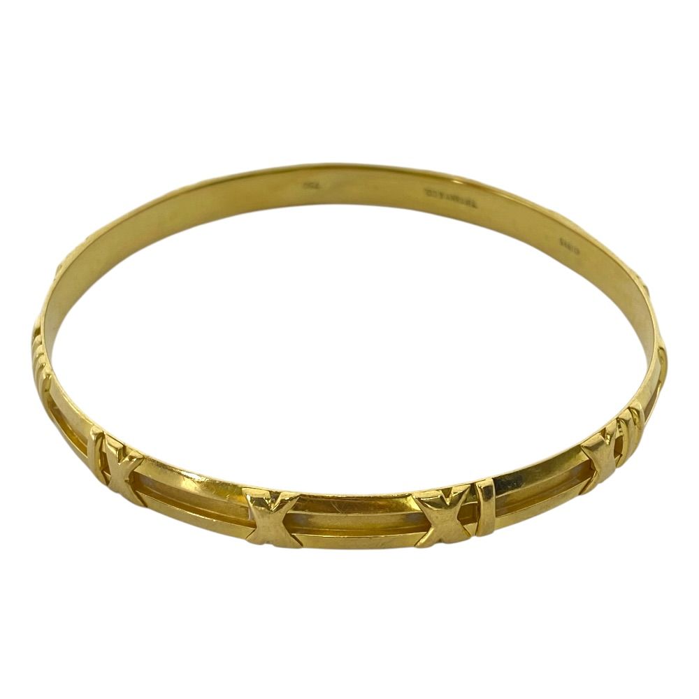 Tiffany & Co Atlas Bangle Bracelet 750 18k Yellow Gold Collection — view 6