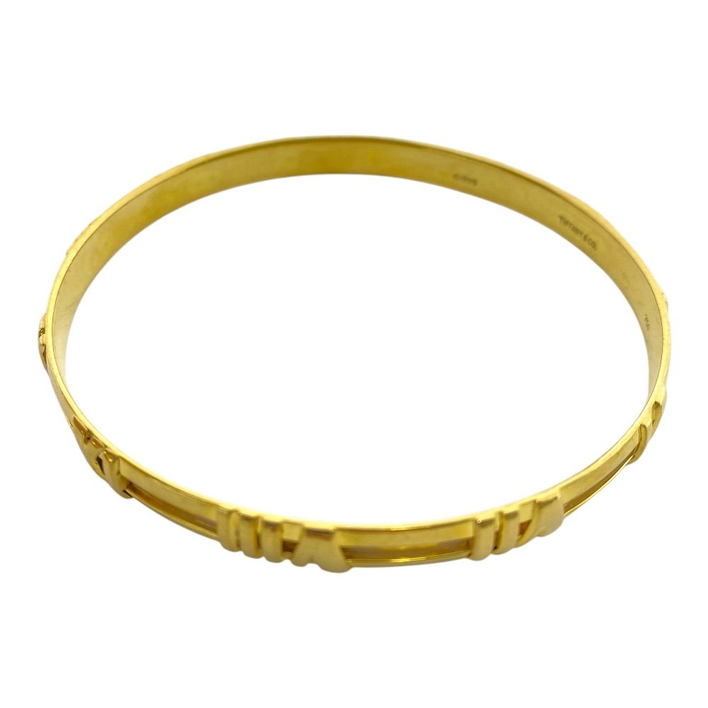 Tiffany & Co Atlas Bangle Bracelet 750 18k Yellow Gold Collection — view 7