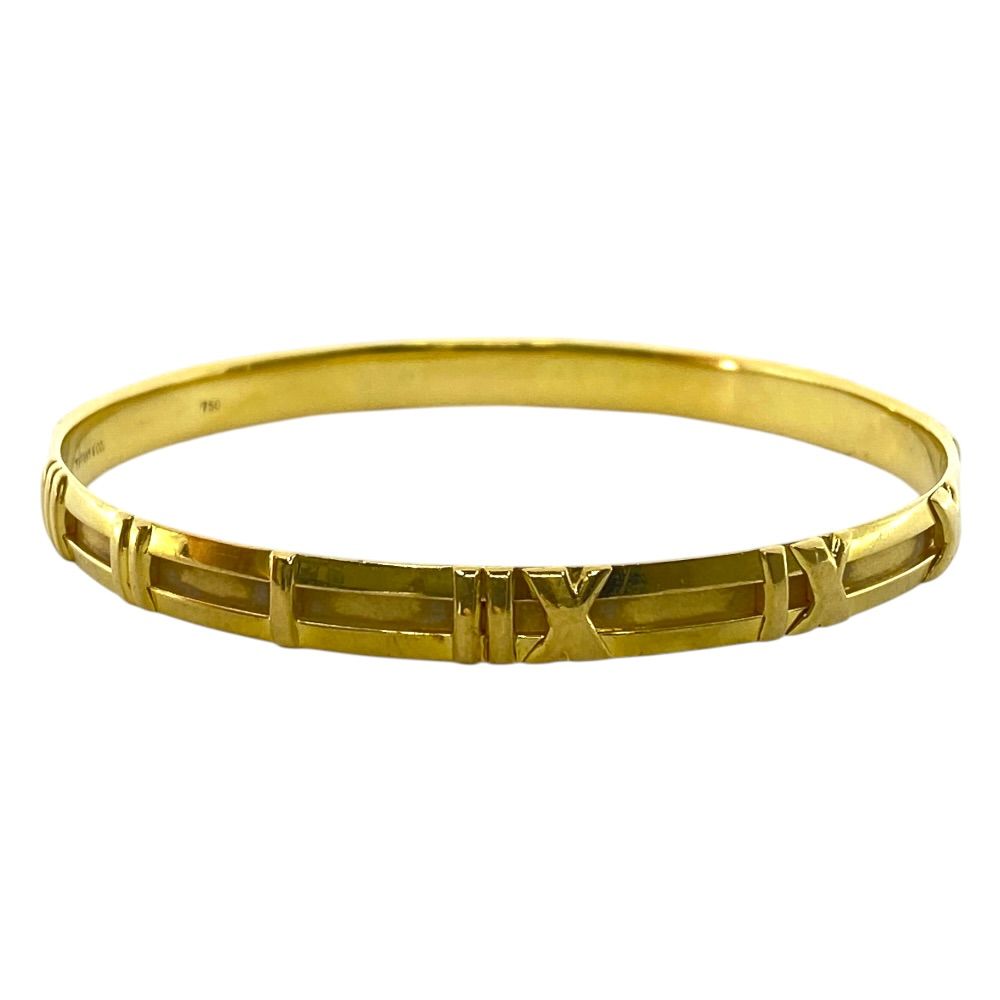 Tiffany & Co Atlas Bangle Bracelet 750 18k Yellow Gold Collection — view 4