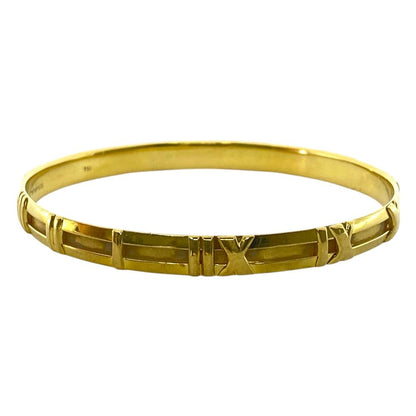 Tiffany & Co Atlas Bangle Bracelet 750 18k Yellow Gold Collection — view 4