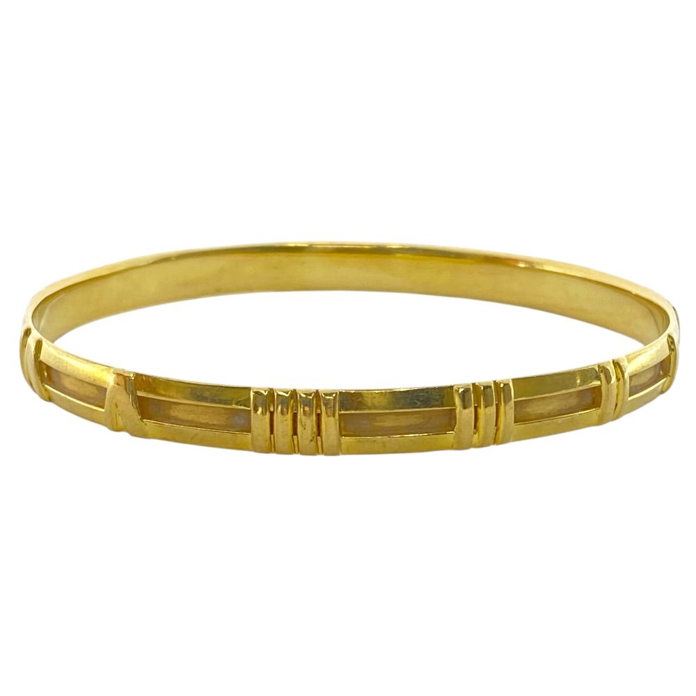 Tiffany & Co Atlas Bangle Bracelet 750 18k Yellow Gold Collection — view 3
