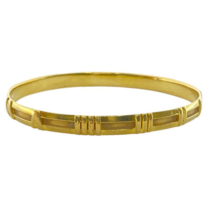 Tiffany & Co Atlas Bangle Bracelet 750 18k Yellow Gold Collection — view 3
