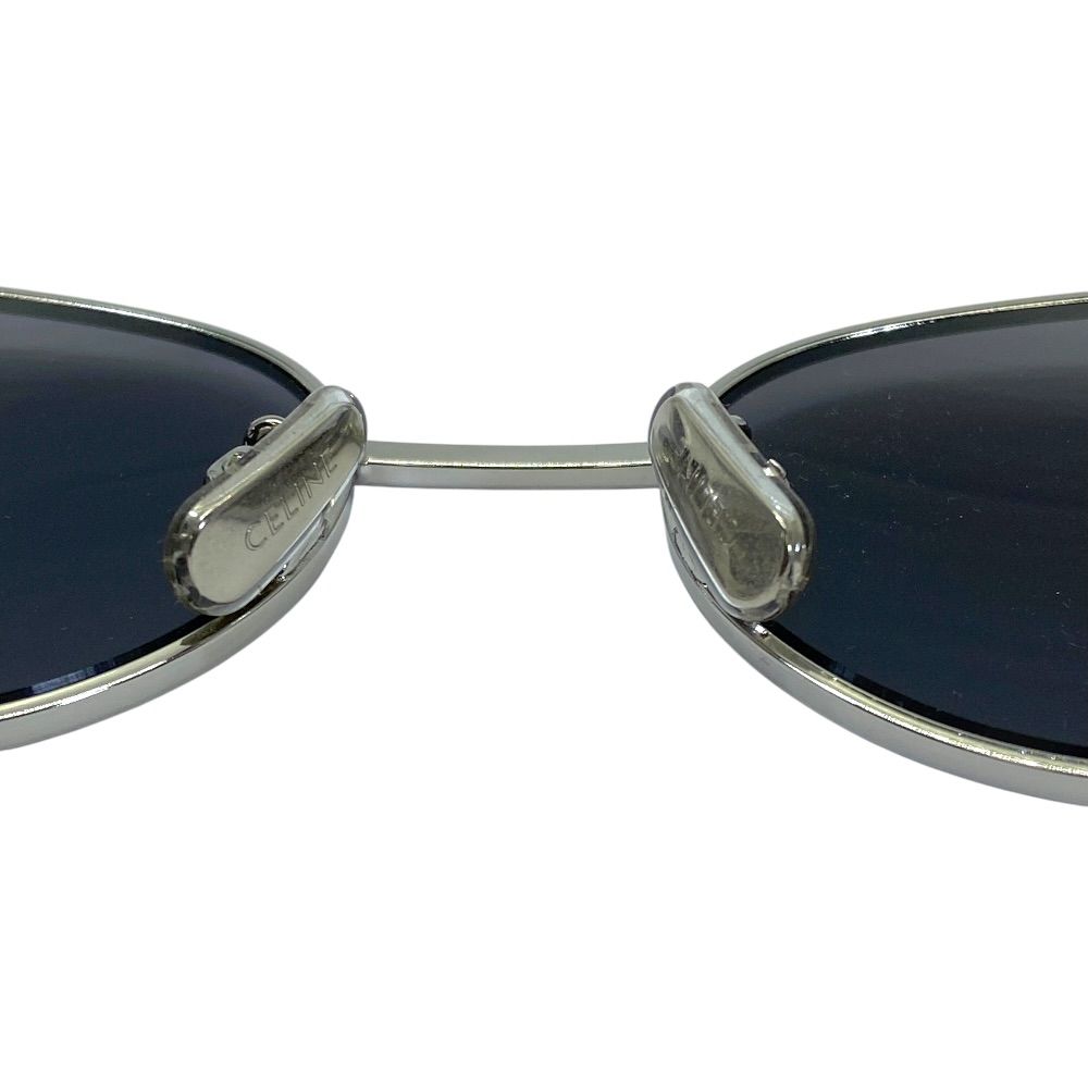 Celine Trio Sunglasses Oval Eyewear Metal Frame Black Gray — view 6