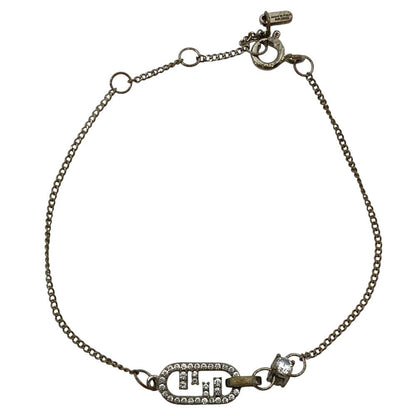 Fendi O'lock Bracelet FF Logo Crystal Rhinestone Gold Metal Gorgeous — view 2