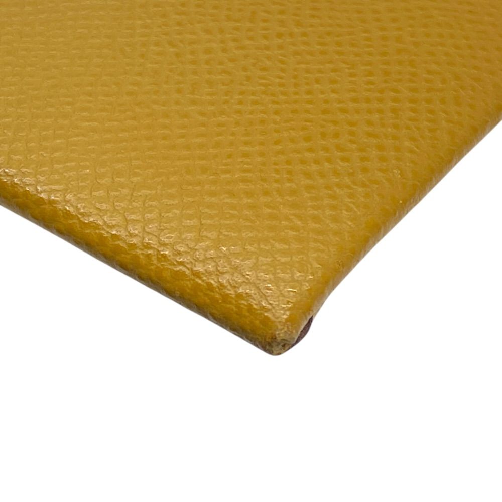 Hermes Bastia Coin Case Leather Camel Practical — view 4