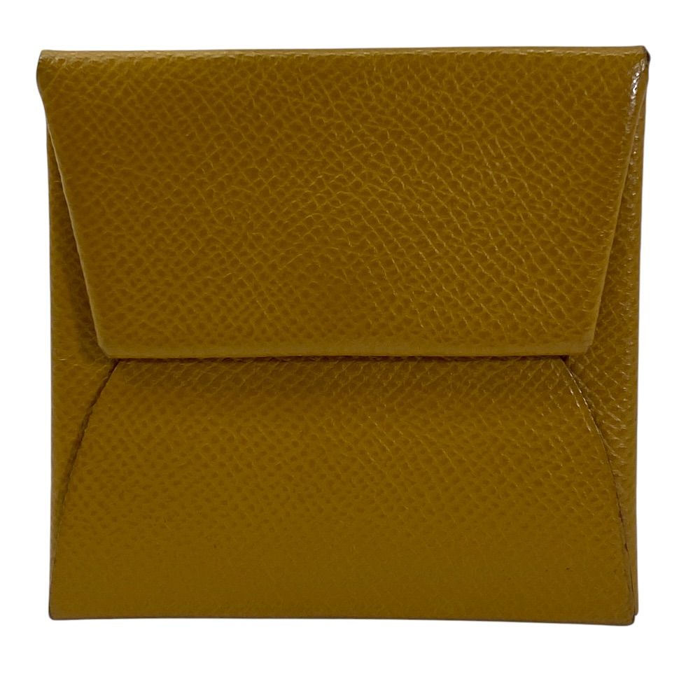Hermes Bastia Coin Case Leather Camel Practical