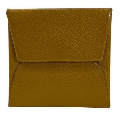 Hermes Bastia Coin Case Leather Camel Practical