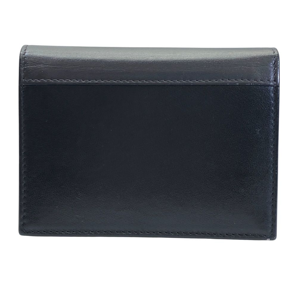 Celine Trifolded Card Case Holder Business Leather Black Pink Practical — view 2