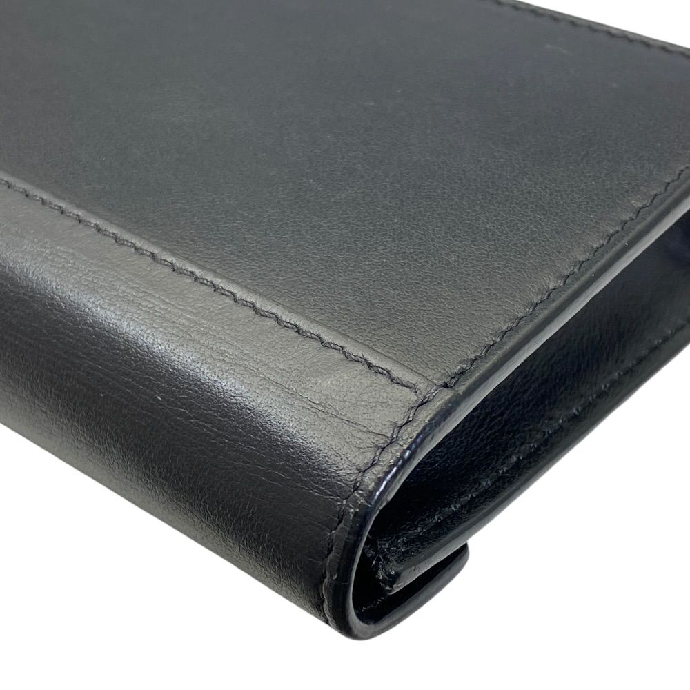 Celine Trifolded Card Case Holder Business Leather Black Pink Practical — view 4