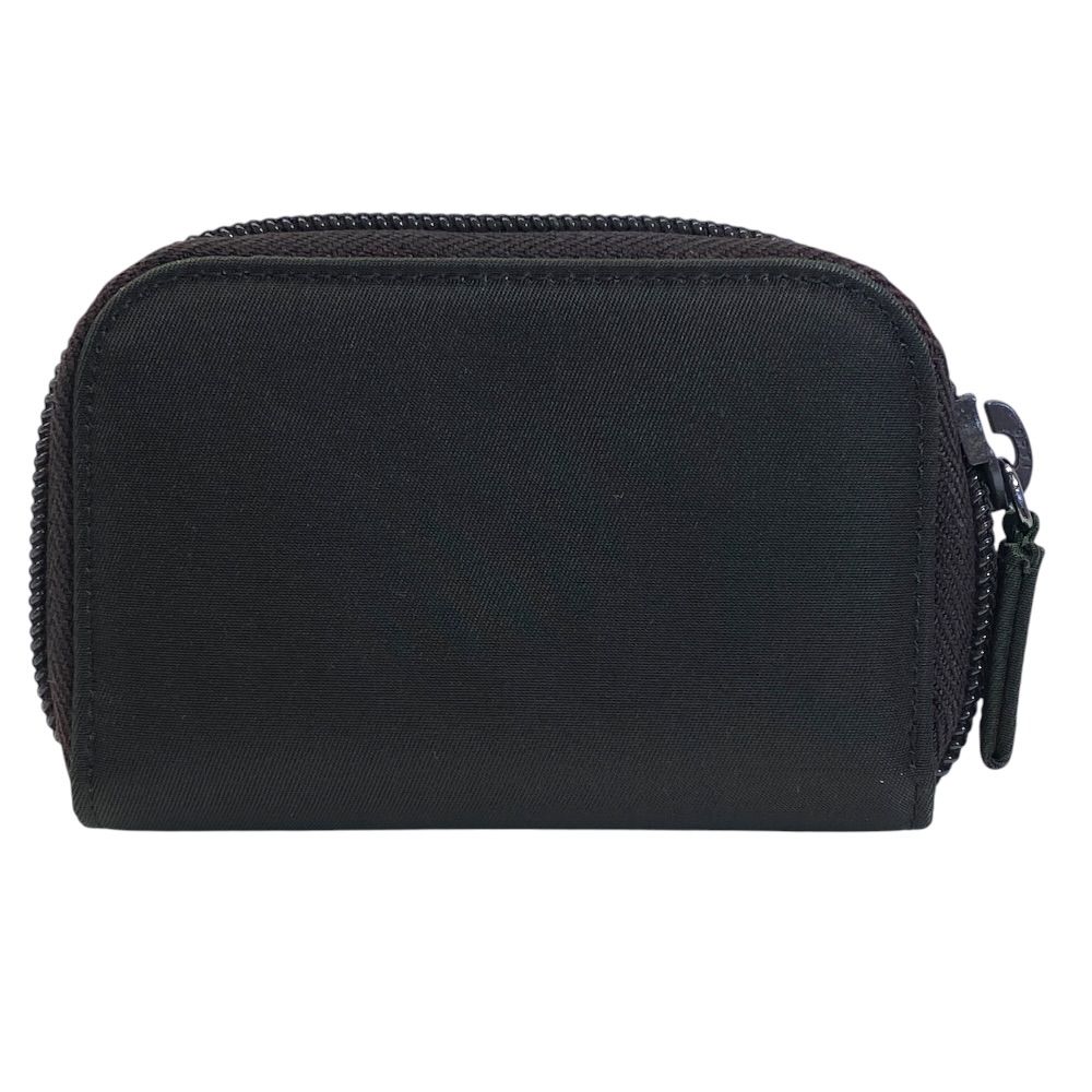 Prada 6 Row Key Case Zip Around Triangle Logo Saffiano Leather Brown Practical — view 2