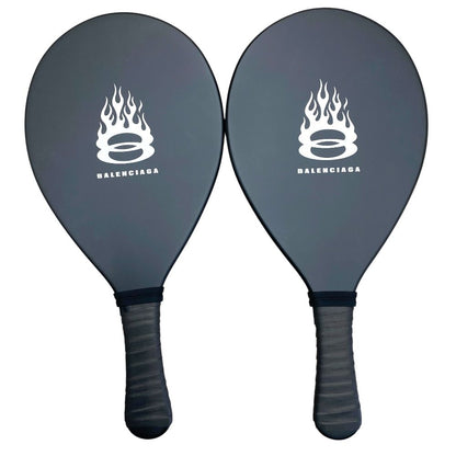 Balenciaga Beach Racket Tennis Paddle Set with Ball Resin Black Leisure Outdoor — view 3