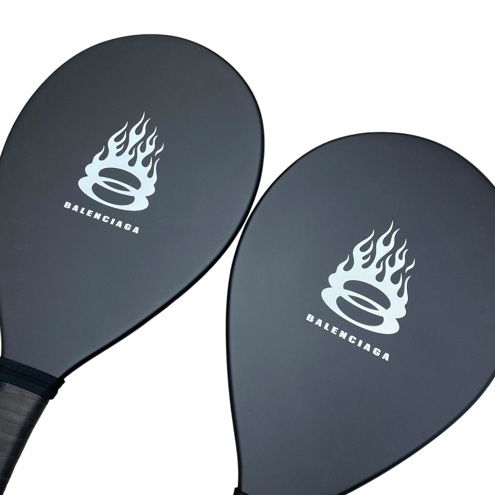 Balenciaga Beach Racket Tennis Paddle Set with Ball Resin Black Leisure Outdoor — view 6
