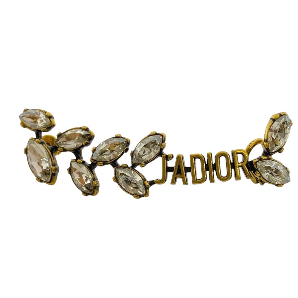 Dior J'adior Earrings Rhinestone Gold Gorgeous