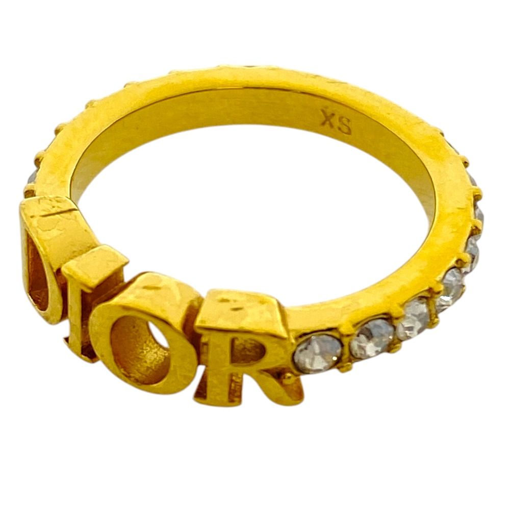 Dior Dioevolution Ring Logo Rhinestone Gold Gorgeous Feminine Accent — view 7