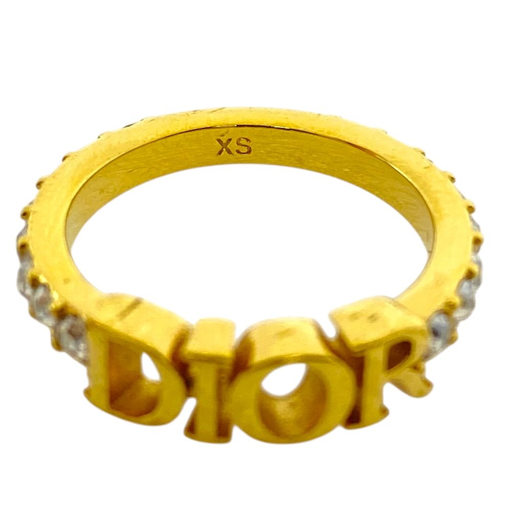 Dior Dioevolution Ring Logo Rhinestone Gold Gorgeous Feminine Accent — view 5
