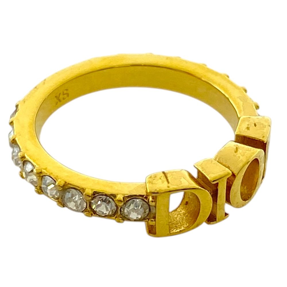 Dior Dioevolution Ring Logo Rhinestone Gold Gorgeous Feminine Accent — view 8