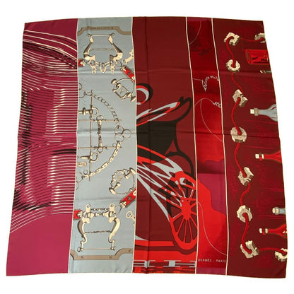 Hermes Carre 140 Caleche Mors Et Bouteilles Chemistry and Bottle Juan Scarf — view 2