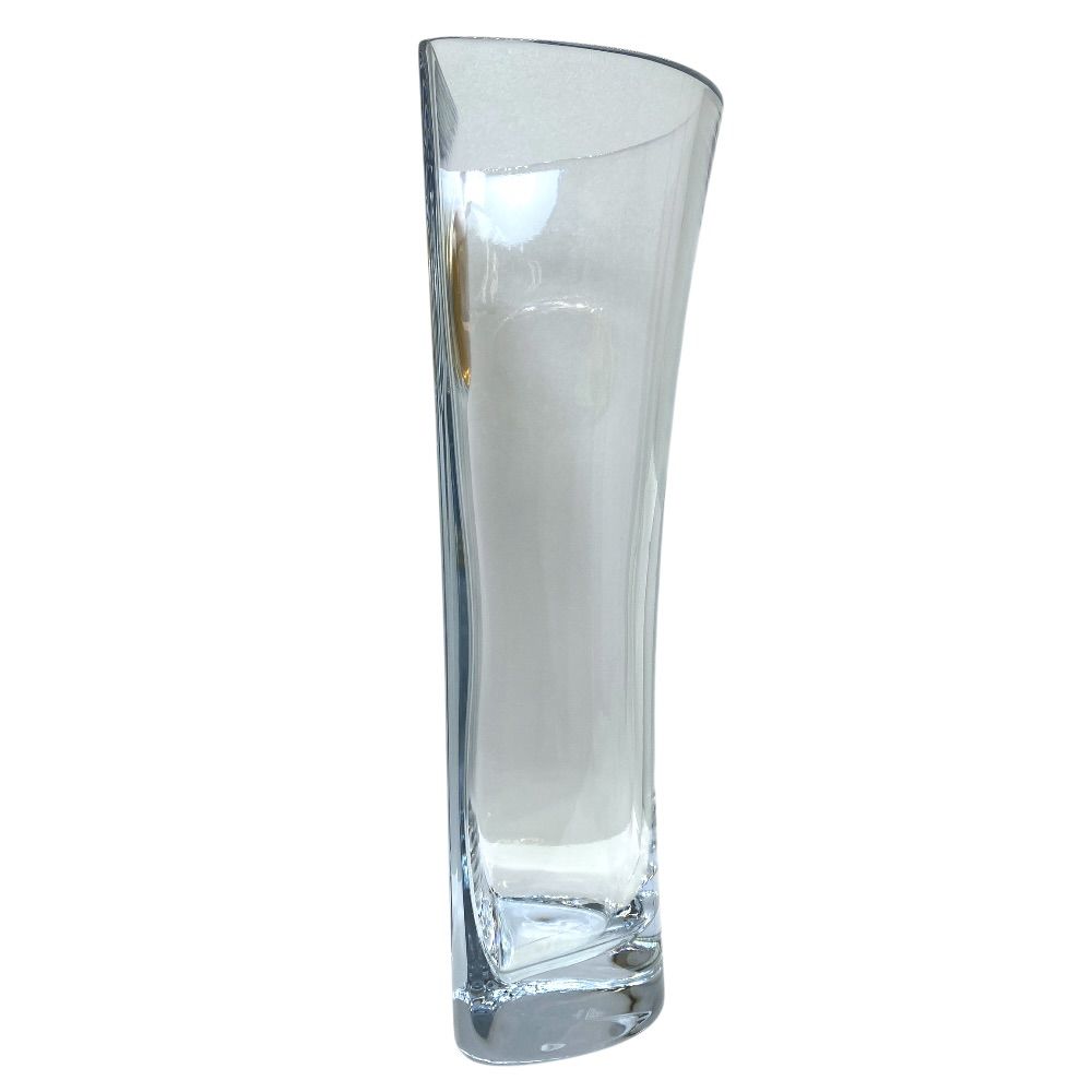 Versace Rosenthal Madness Flower Base Vase Medusa Gold Medallion Crystal Clear — view 2