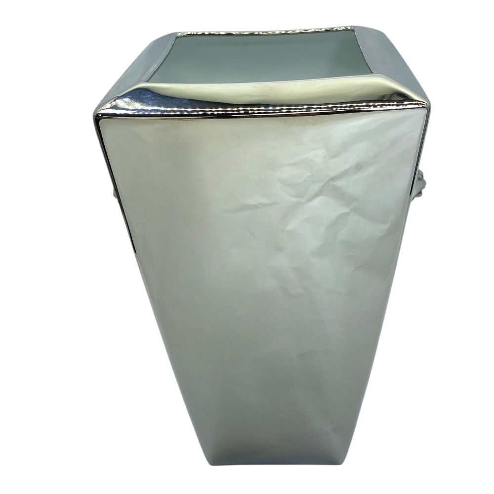Versace Rosenthal Flower Vase Medusa Porcelain Silver Interior Collection — view 4