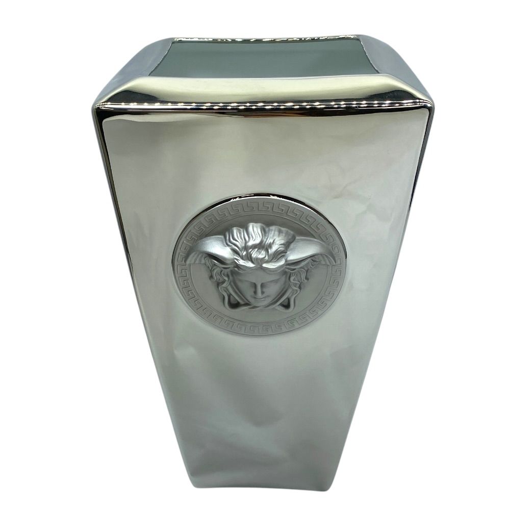 Versace Rosenthal Flower Vase Medusa Porcelain Silver Interior Collection — view 3