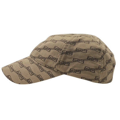 Balenciaga Logo Monogram Cap Hat BB Beige Brown Cotton Mode — view 2