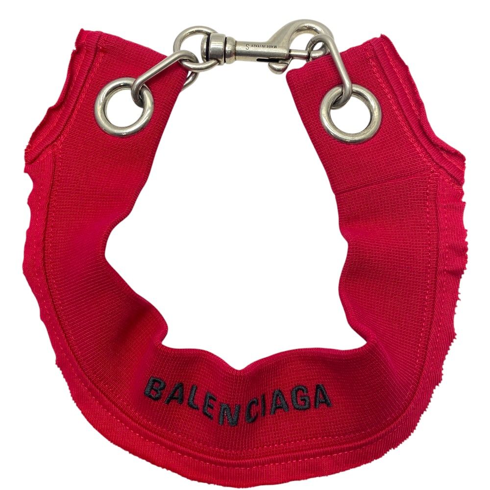 Balenciaga Choker Necklace Red Black Logo Cotton S Mode Unique
