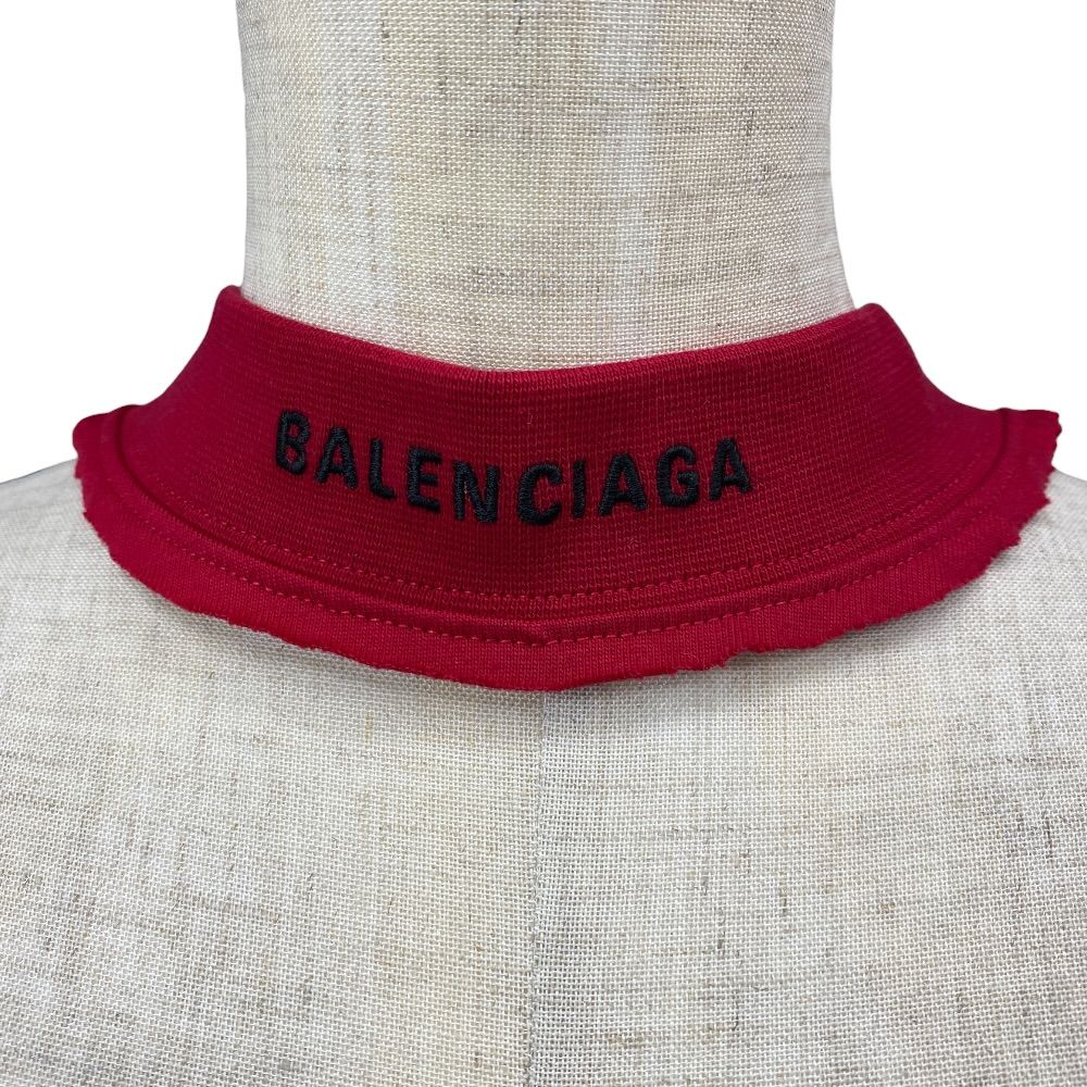 Balenciaga Choker Necklace Red Black Logo Cotton S Mode Unique — view 9