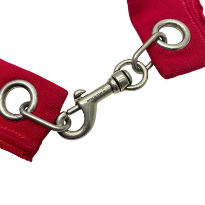 Balenciaga Choker Necklace Red Black Logo Cotton S Mode Unique — view 5